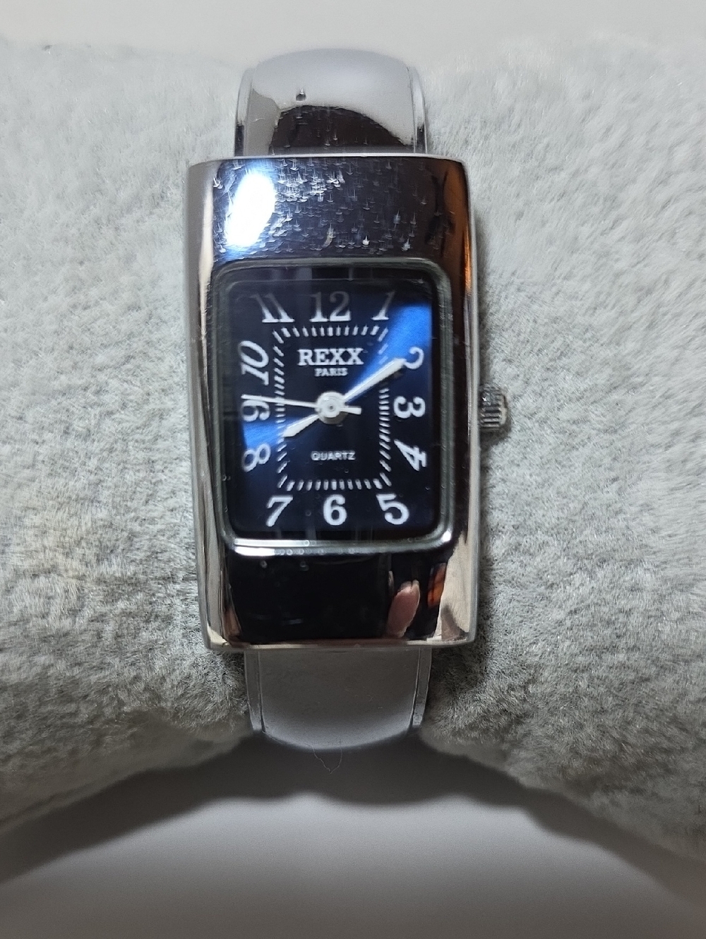 REXX Paris Silver Case Blue Dial Women's Watch